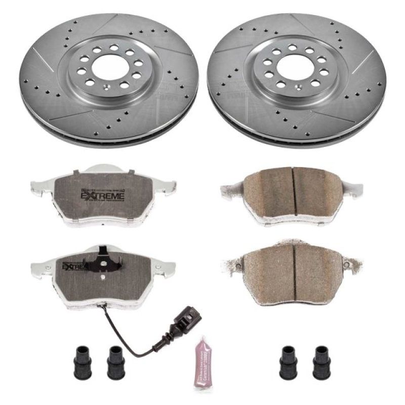 Power Stop 99-06 Audi TT Front Z26 Street Warrior Brake Kit Main image