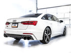 AWE Tuning 19-23 Audi C8 S6/S7 2.9T V6 AWD Touring Edition Exhaust - Diamond Black Tips (view 5)
