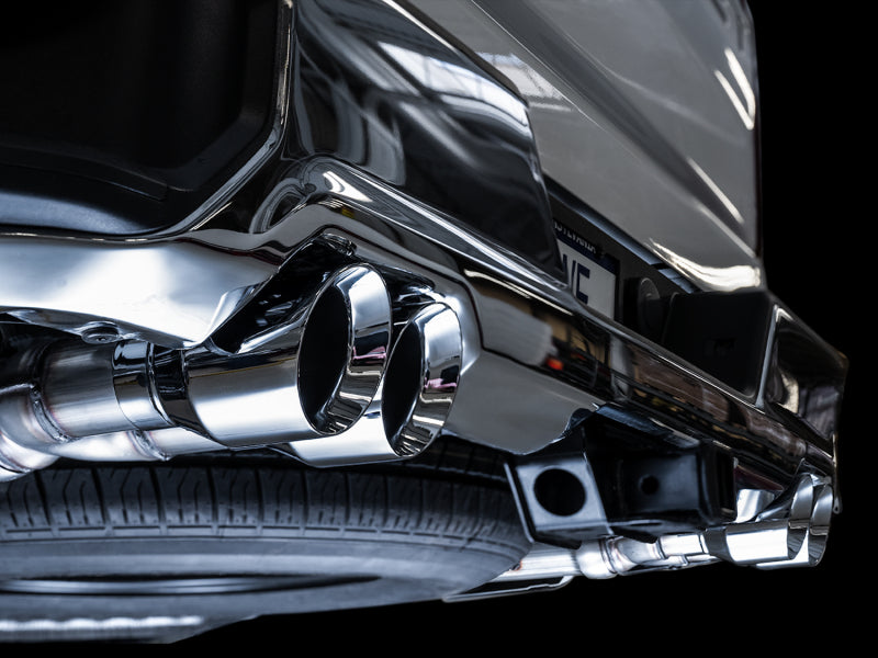 AWE Tuning 4th Gen GM 1500 5.3L 0FG Cat-Back Split Rear Exit (w/ Bumper Cutouts) - Quad Chrome Tips Secondary image