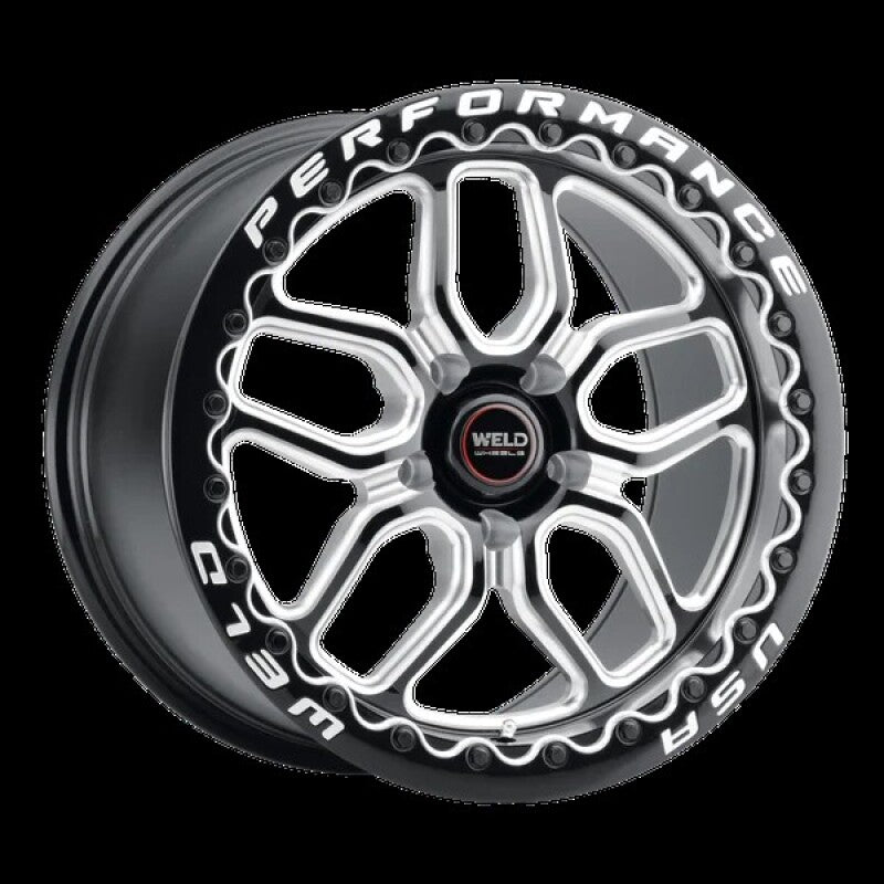 Weld Racing 17x10 Laguna Bead Lock 5x120 ET42 BS7.15 Gloss BLK MIL DIA 78.1 Main image