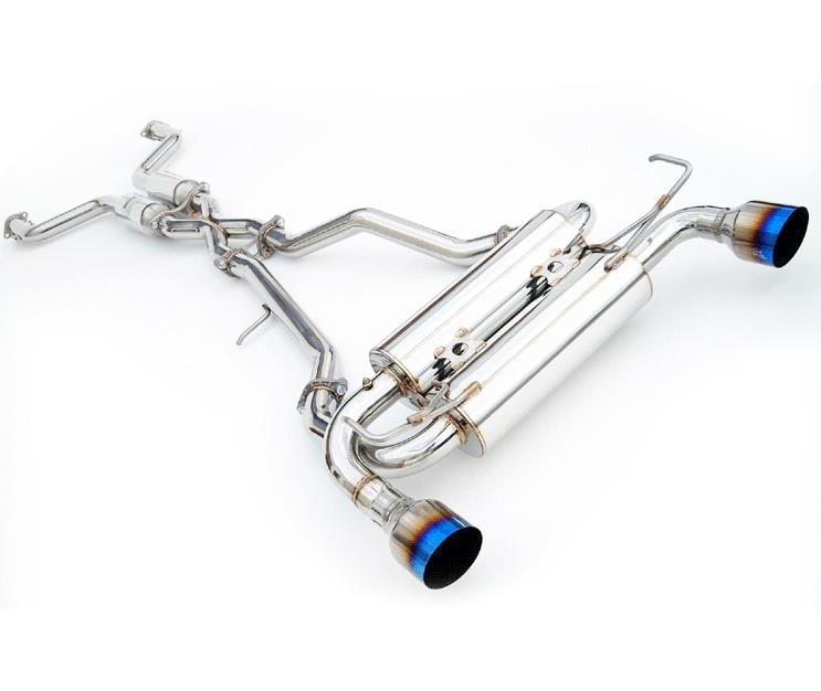 Invidia 02-08 Nissan 350z Gemini Rolled Stainless Steel Tip Cat-back Exhaust Main image