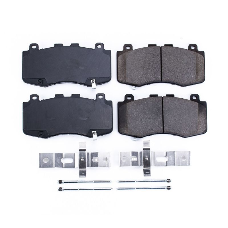 Power Stop 18-19 Jeep Grand Cherokee Front Z17 Evolution Ceramic Brake Pads w/Hardware Main image