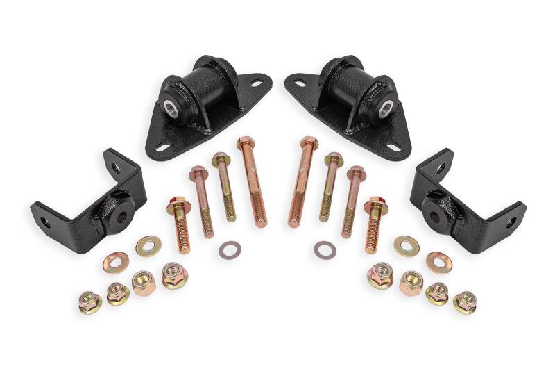 BMR 14-19 Chevrolet Corvette Motor Mount Kit - Black Hammertone Main image