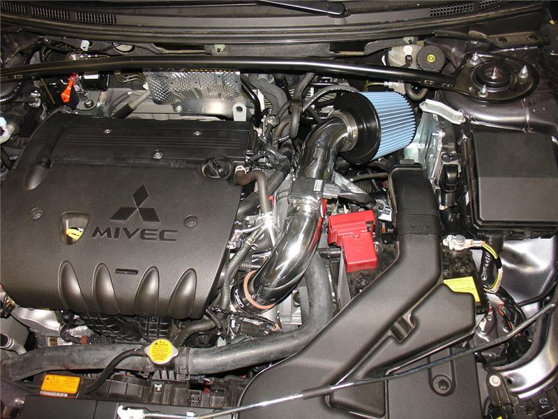 Injen 08-13 Lancer/Outlander Sport 2.0L 4 Cyl. Polished Short Ram Intake w/ MR Tech/Air Fusion (view 3)