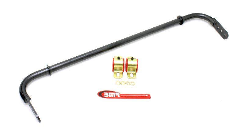 BMR 10-11 5th Gen Camaro Rear Hollow 25mm Adj. Sway Bar Kit w/ Bushings - Black Hammertone Main image
