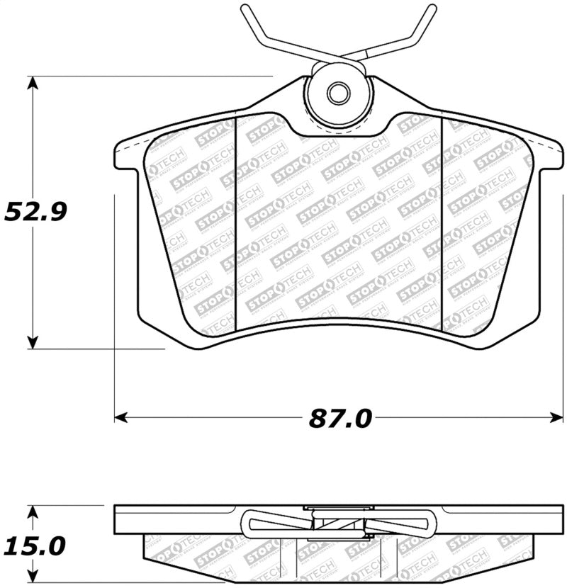 StopTech Street Select Brake Pads - Rear Main image