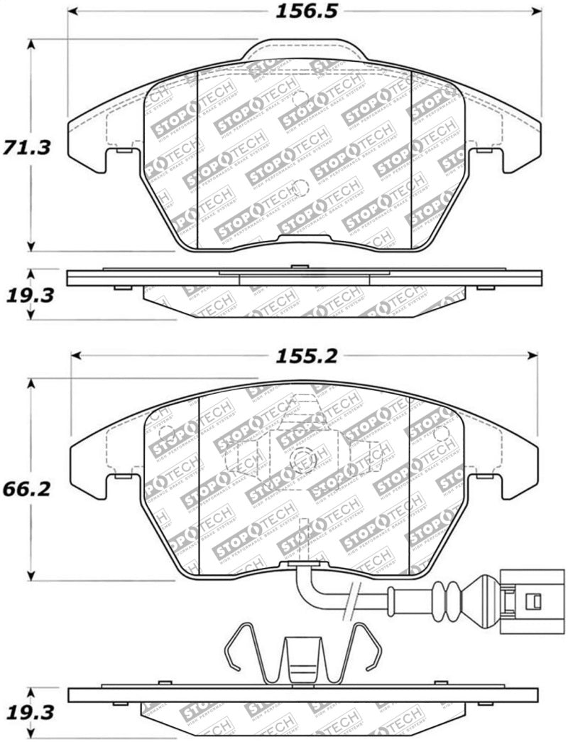 StopTech Street Select Brake Pads - Front Main image