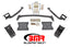 BMR 79-04 Fox Mustang Torque Box Reinforcement Plate Kit(TBR005H And TBR003H) - Black Hammertone