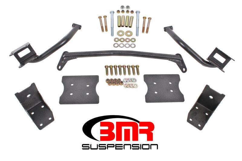 BMR 79-04 Fox Mustang Torque Box Reinforcement Plate Kit(TBR005H And TBR003H) - Black Hammertone Main image
