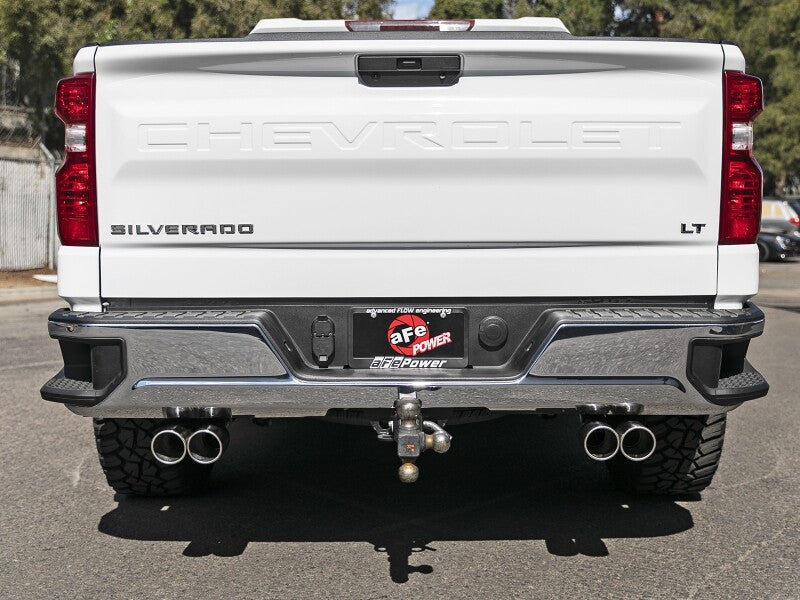 aFe Gemini XV 3in 304 SS Cat-Back Exhaust w/ Cutout 19-21 GM Silverado/Sierra 1500 V8- w/ Black Tips Secondary image