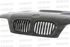 Seibon 01-05 BMW E46 M3 GTR Style Carbon Fiber Hood (view 2)