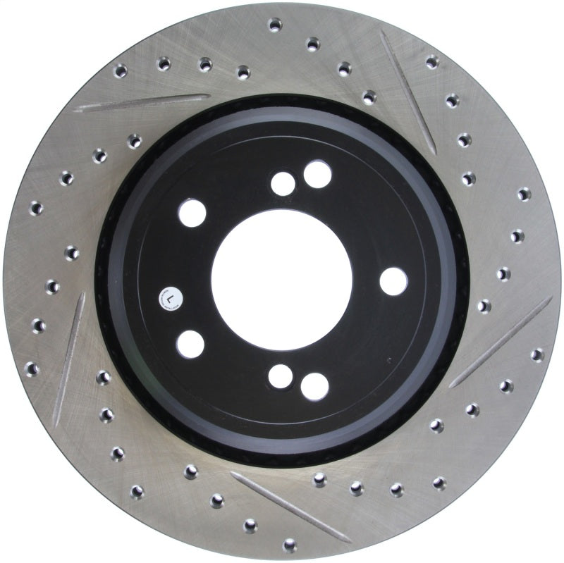 StopTech 00-03 BMW M5 (E39) Slotted & Drilled Left Rear Rotor Main image