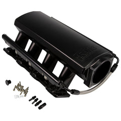 Fast Intake Manifold, Rhs Sheet Met Al, Ls Cathedral Port, Black W/ Fuel Rail Kit