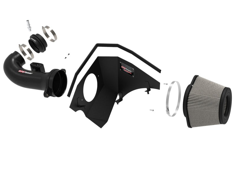 aFe 19-21 GM Trucks 5.3L/6.2L Track Series Carbon Fiber Cold Air Intake System W/ Pro Dry S Filters (view 9)