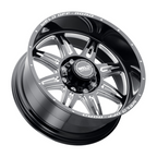 Weld Cheyenne 20x10 / 8x180 / 4.75 BS / 124.3 HB - Gloss Black Milled - Non-BL Wheel (view 2)