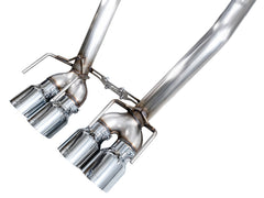 AWE Tuning C6 Chevrolet Corvette Z06/ZR1 Track Edition Axle-Back Exhaust w/ Chrome Silver Tips