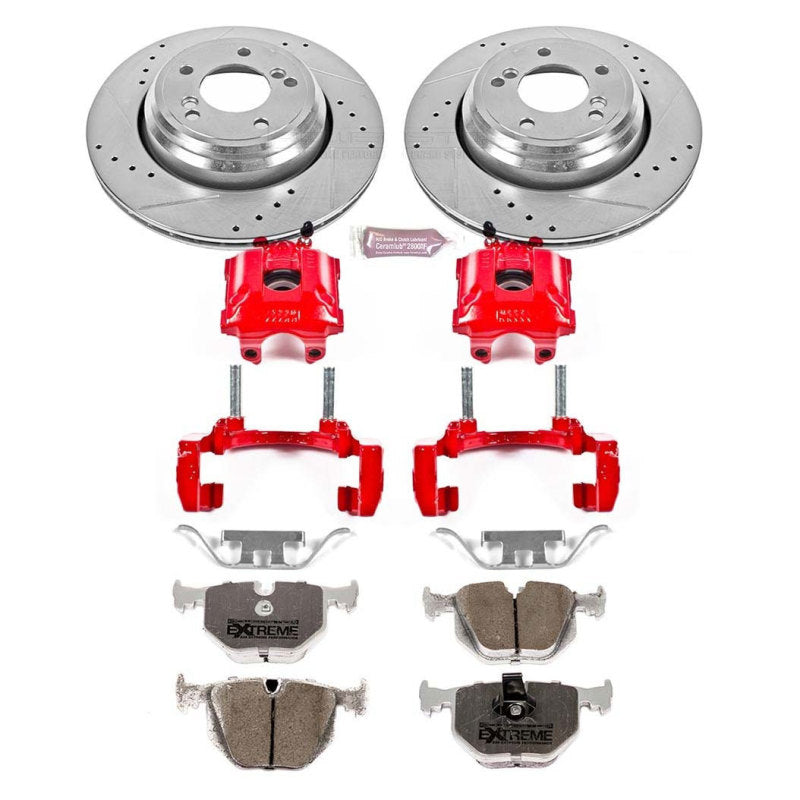Power Stop 01-06 BMW M3 Rear Z26 Street Warrior Brake Kit w/Calipers Main image