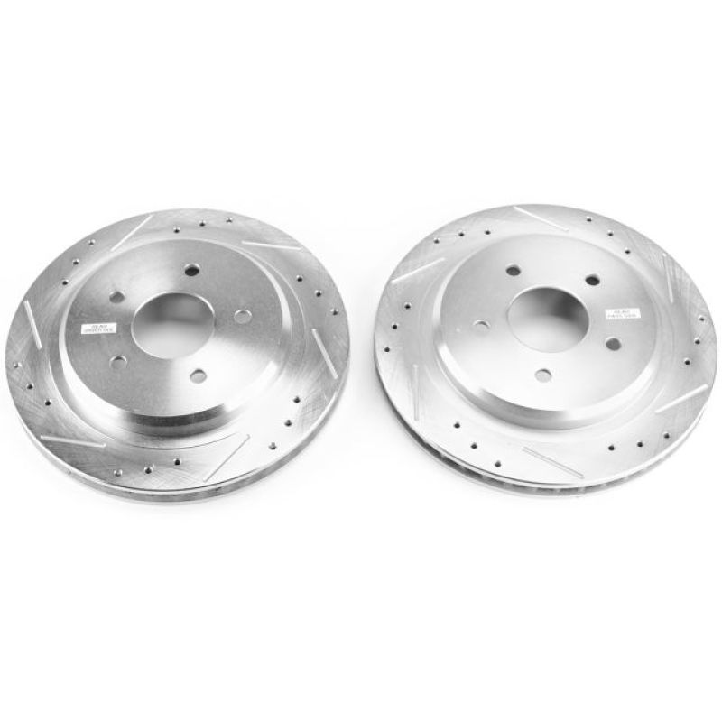 Power Stop 04-09 Cadillac XLR Rear Evolution Drilled & Slotted Rotors - Pair Main image