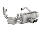 Akrapovic 16-16 Porsche Boxster Spyder / Cayman GT4 (981) Slip-On Line (Titanium) w/ Titanium Tips (view 2)
