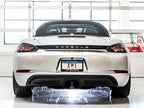 AWE Tuning Porsche 718 Boxster / Cayman SwitchPath Exhaust (PSE Only) - Diamond Black Tips (view 3)