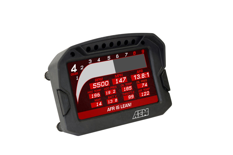 AEM CD-5LG Carbon Logging Digital Dash Display w/ Internal 10Hz GPS & Antenna (view 10)