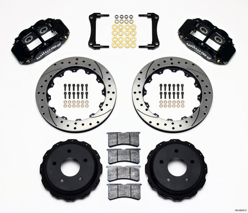 Wilwood Narrow Superlite 4R Rear Kit 12.88in Drilled 98-02 Camaro/Firebird Main image