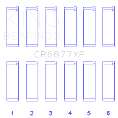 King Engine Bearings BMW S54B32 (Size +.50mm) Connecting Rod Bearing Set