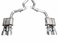 AWE 2024 Ford Mustang GT Fastback S650 RWD SwitchPath Cat-Back Exhaust w/ Quad Chrome Silver Tips