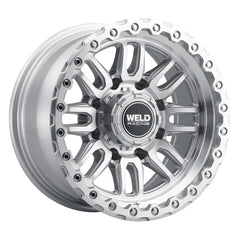 Weld Off-Road Swift 17x9in - 8x170 BP - ET-12 - 125.1mm CB - Gloss Silver Machined Wheel & Ring
