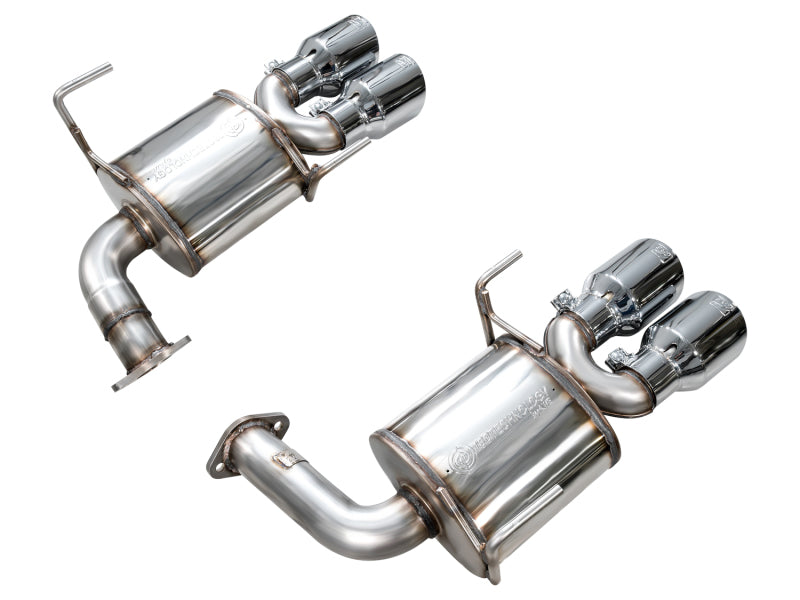 AWE Tuning 22-25 Subaru VB WRX Touring Edition Axle-Back Exhaust - Chrome Silver Tips (view 10)