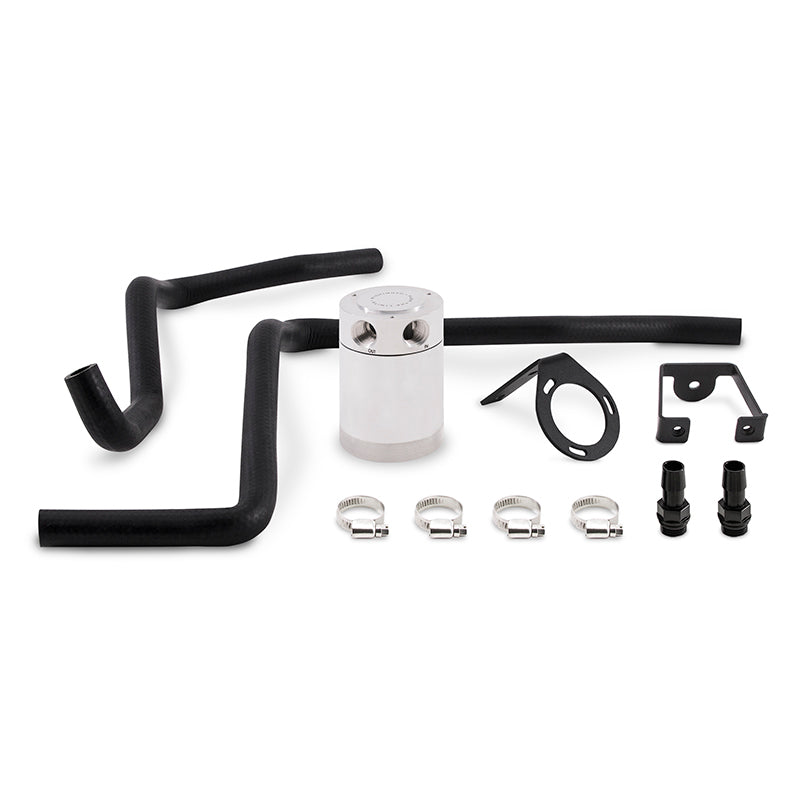 Mishimoto 12-14 Dodge Charger / 12-14 Chrysler 300C 6.4L Direct Fit Oil Catch Can Kit - Polished Main image