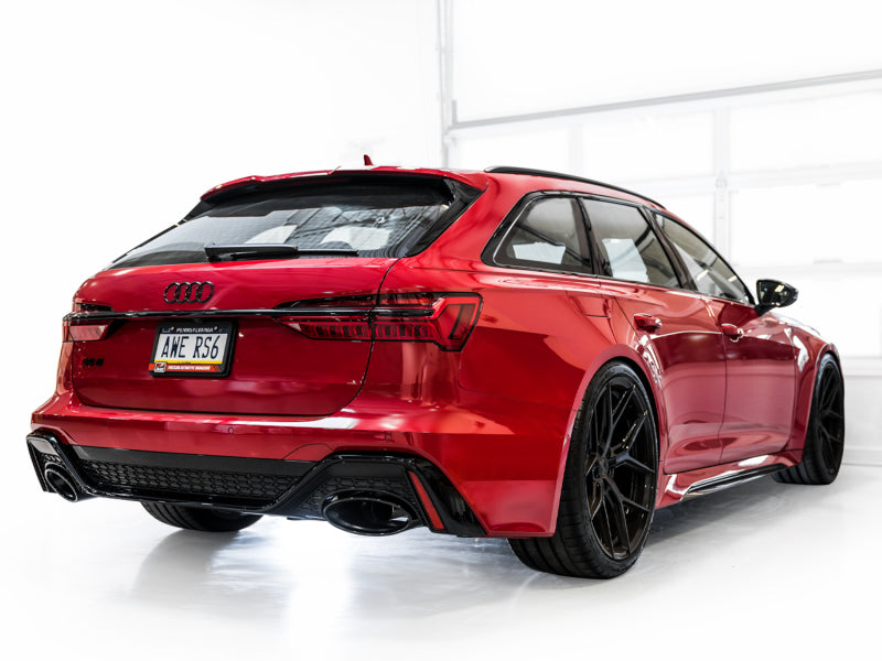 AWE Tuning 21-23 Audi C8 RS6/RS7 SwitchPath Cat-Back Exhaust - Diamond Black Tips (view 11)