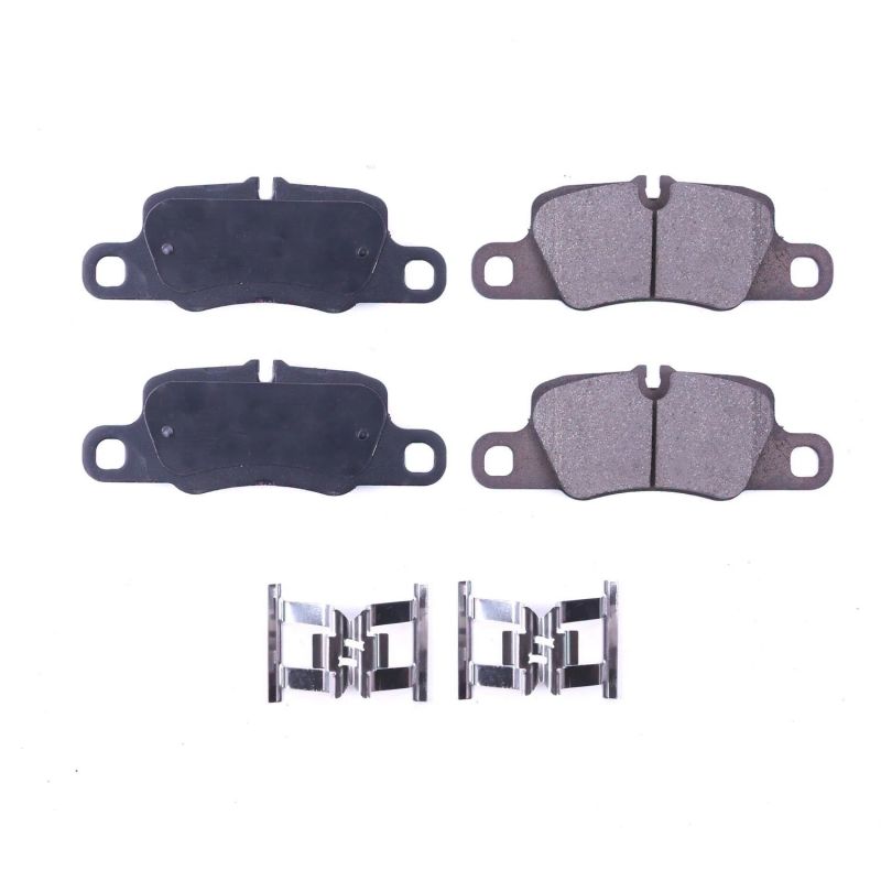 Power Stop 13-16 Porsche 911 Rear Z17 Evolution Ceramic Brake Pads w/Hardware Main image