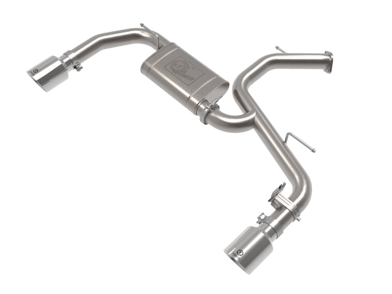 aFe Takeda 22-23 Hyundai Elantra N L4-2.0L (t) 3in 304 SS Axle-Back Exhaust w/ Polished Tips Main image