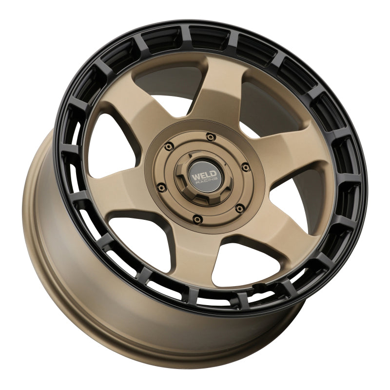Weld Off-Road Ridge 17x9 - 5x114.3 / 5x127 BP - ET-12 - 78.1mm CB - Satin Bronze Wheel (Black Ring) (view 2)