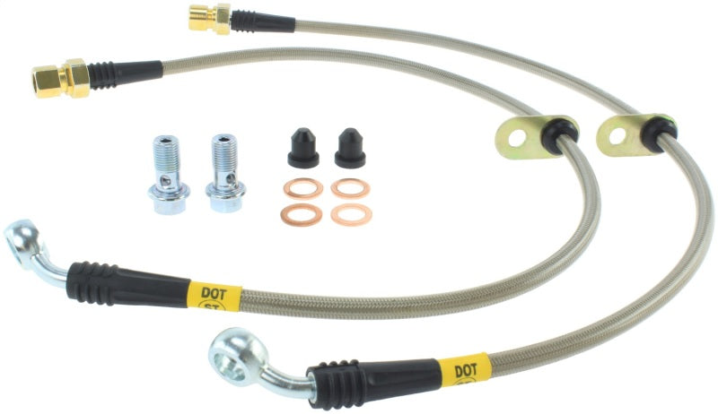 StopTech 10+ Camaro LS/LT V6 Stainless Steel Front Brake Lines Main image
