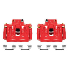 Power Stop 12-17 Chrysler 300 Front Red Calipers w/Brackets - Pair