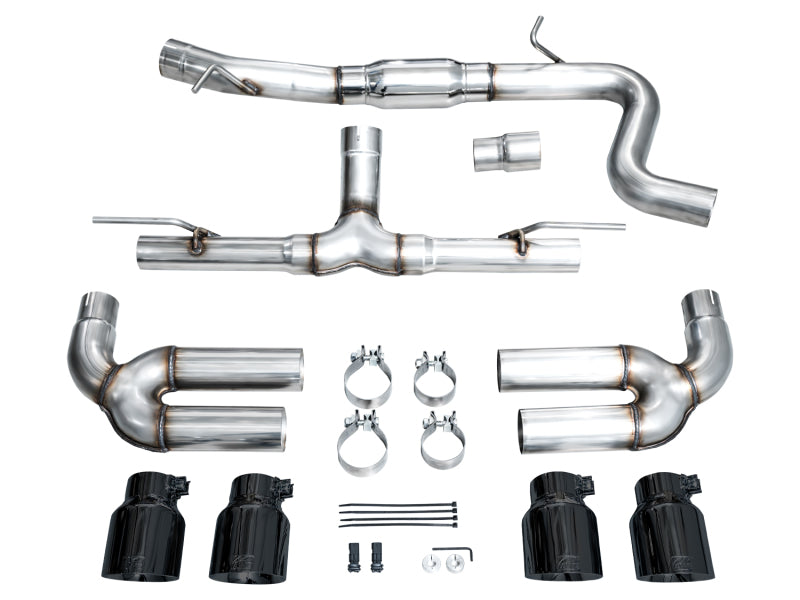 AWE Tuning 22-24 Audi 8Y S3 Track Edition Exhaust - Diamond Black Tips (view 12)