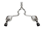 Corsa 2024 Ford Mustang GT Xtreme Cat-Back Ex. Sys. 3.0in Dual Rear Exit w/4.5in Black PVD Pro Tips