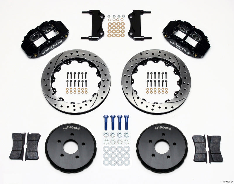 Wilwood Narrow Superlite 6R Front Hat Kit 13.06in Drilled Nissan 350Z/Fiti G35 Main image
