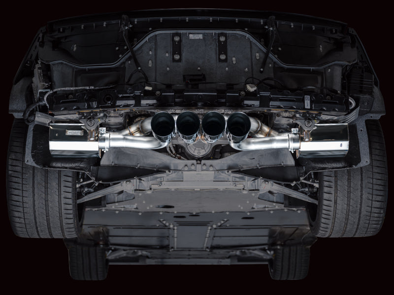 AWE Tuning 2023 C8 Corvette Z06 SwitchPath Cat-Back Exhaust - Diamond Black Tips (view 5)