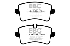 EBC 11 Audi A6 2.0 Turbo Ultimax2 Rear Brake Pads