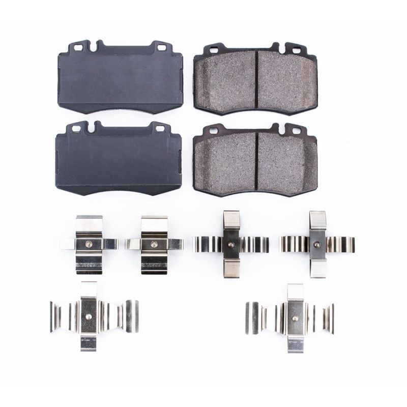 Power Stop 02-04 Mercedes-Benz C32 AMG Front Z17 Evolution Ceramic Brake Pads w/Hardware Main image