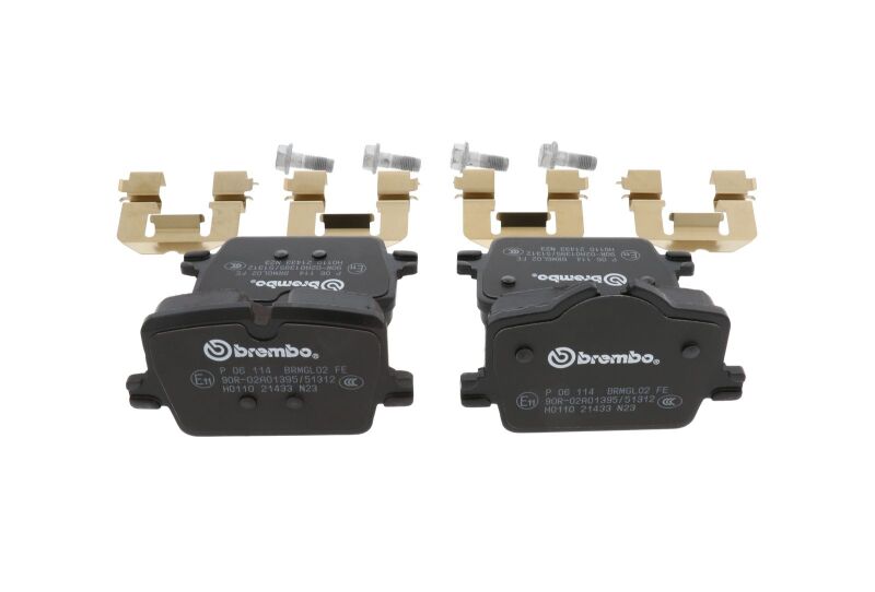 Brembo OE 2022 BMW i4/19-22 Z4/20-22 Toyota GR Supra PRIME Low-Met Brake Pad - Rear (view 12)
