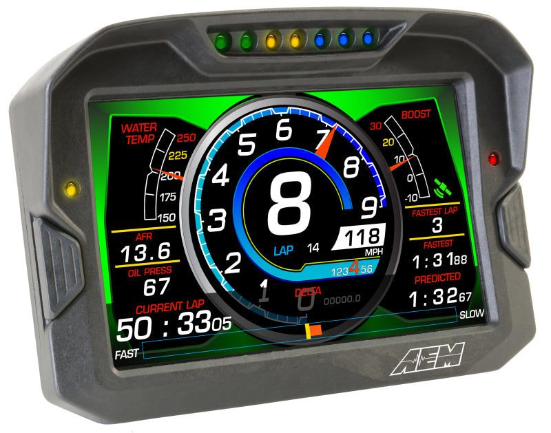 AEM CD-7 Non Logging Race Dash Carbon Fiber Digital Display (CAN Input Only) (view 9)