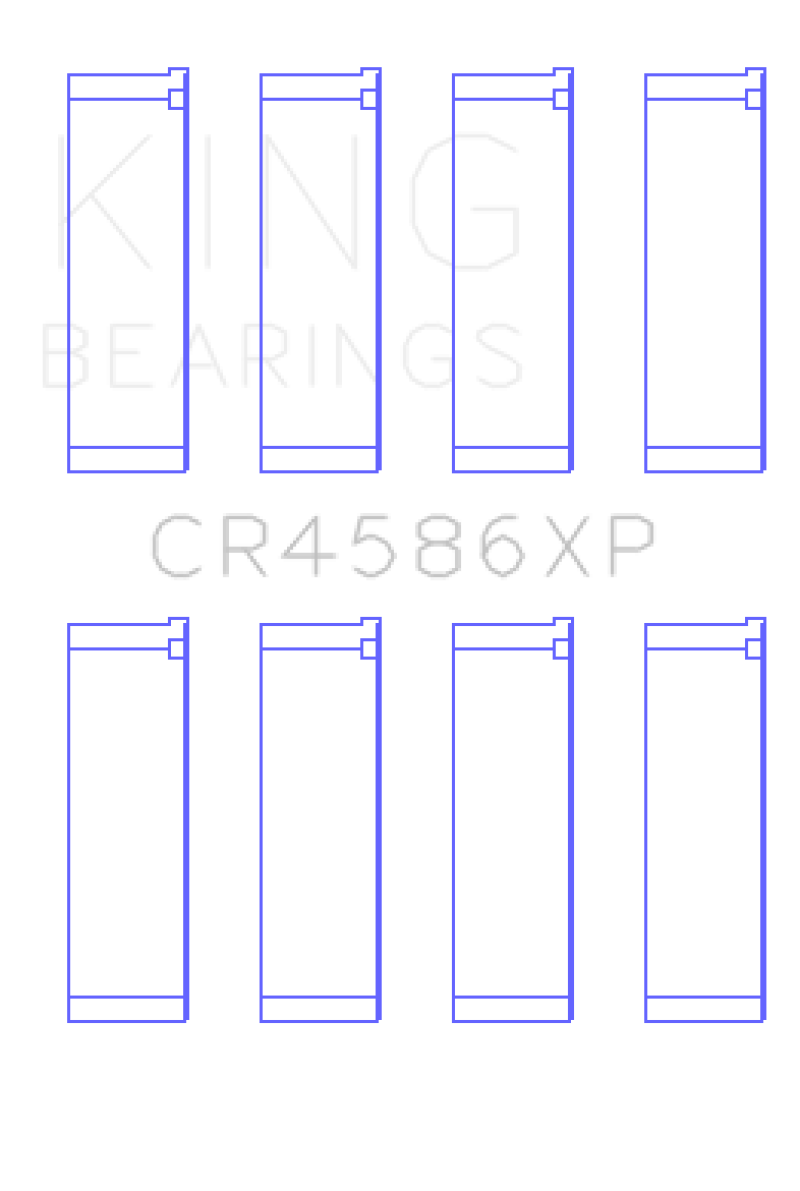 King Engine Bearings Mitsubishi 4B11T EVO X 2007+ (Size STDX) Performance Rod Bearing Set Main image