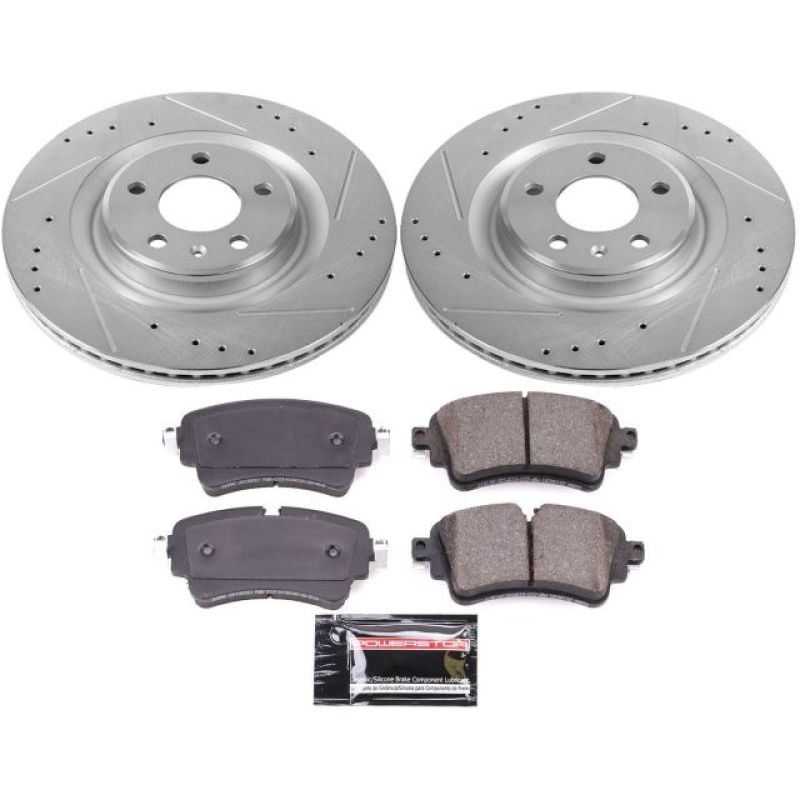 Power Stop 17-19 Audi A4 Rear Z23 Evolution Sport Brake Kit Main image