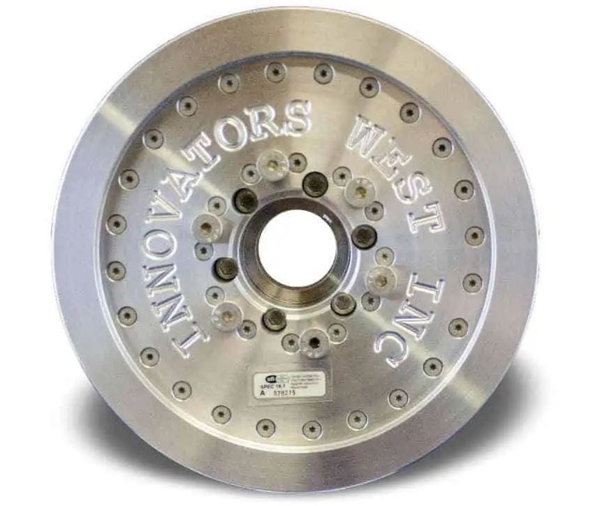 INNOVATORS WEST DAMPER - LS1/LS2/LS3/LS6 CORVETTE - 10-RIB - 15% OVERDRIVE - IW8403