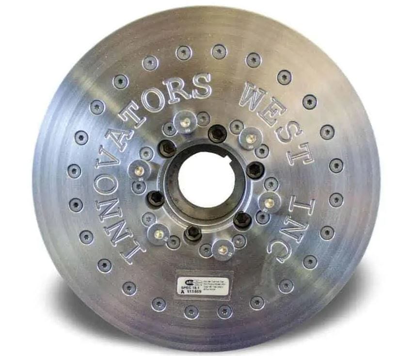 INNOVATORS WEST DAMPER - LS1/LS2/LS3/LS6 CORVETTE - 8-RIB - 15% OVERDRIVE - IW8402