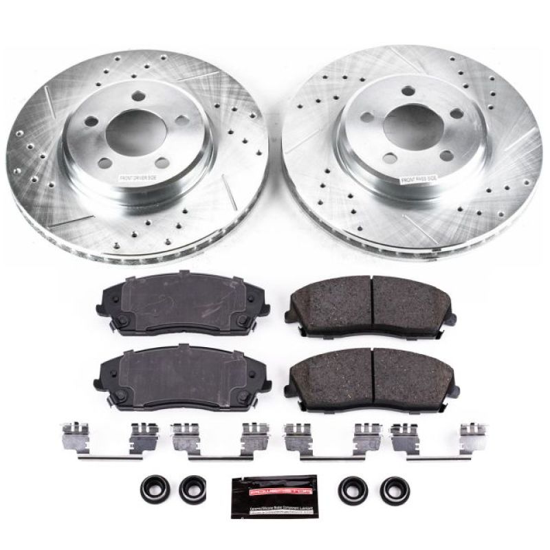 Power Stop 05-19 Chrysler 300 Front Z23 Evolution Sport Brake Kit Main image